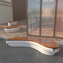 Children Cartoon Fish-shaped Casual Seat Mall Beauty Chen Lounge Chair Amusement Park Lovely GRP Benches Customised Section