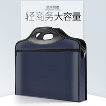  Oxford cloth portable document bag A4 canvas business conference bag zipper briefcase men and women promotional information bag Student test paper file bag custom printed LOGO