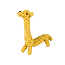 Dog Toy Giraffe Styling Cotton Rope Dog Cat Braided Rope Knot Pet Teeth Clean Chewing Training Pet Supplies