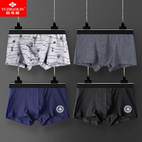 Yu Zhaolin đồ lót nam cotton trẻ trung boyshort thể thao Hàn Quốc thoáng khí thấm mồ hôi quần gợi cảm quan lot  nu trung nien