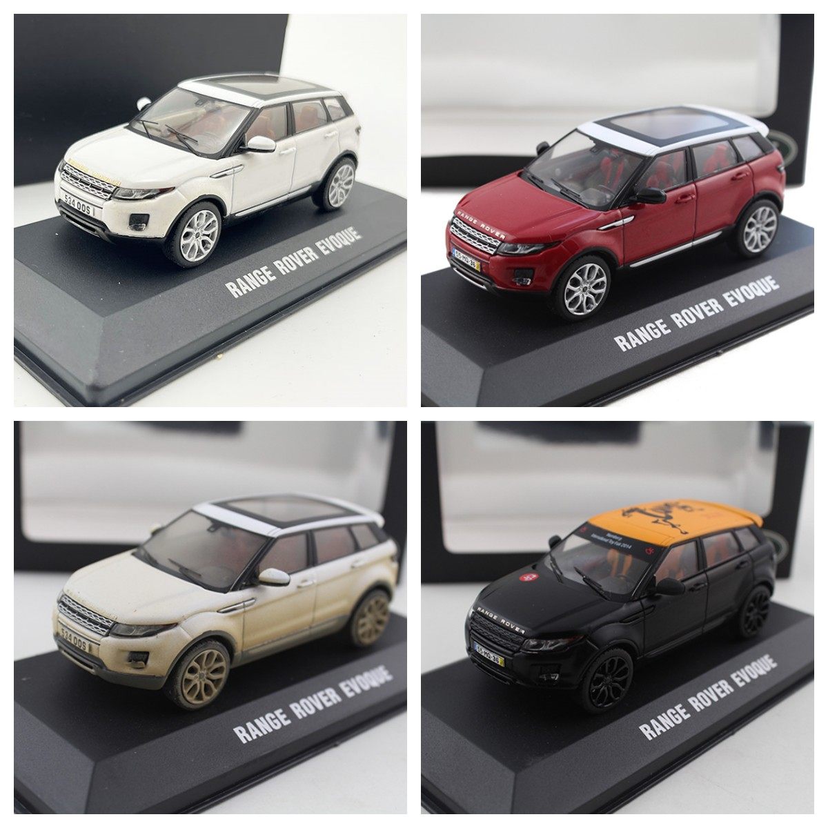 1 43 RANGE RO*VER EVOQUE Road*Tiger*Out-Zero*Light Belt Movement Finished Model