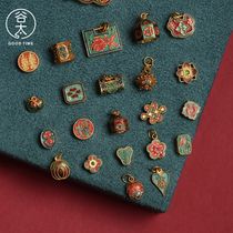 Gutai Jewelry 24k gold ancient method handmade burnt blue foot gold bracelet baby lock Ruyi Jiajia special shooting