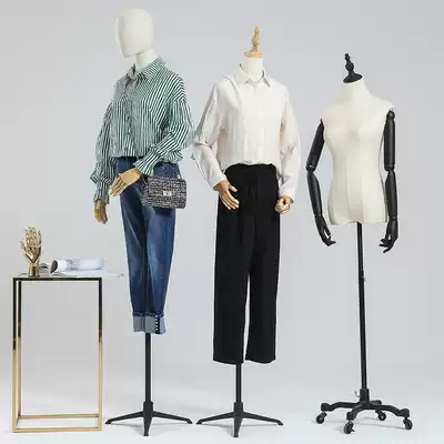 Clothing store model props female half-length women's window clothes display stand dummy wedding dress body model stand