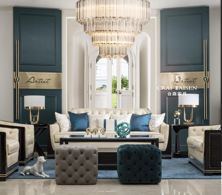 10 years old shop Shanghai Taisan art villa furniture sofa bed dining table