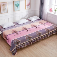 số tinh thể tăng giường đống bao gồm Taikang bông tấm bìa úp mặt xuống một bên của giường tatami chăn bông tấm vải liệm kang - Trải giường ga giường màu xám