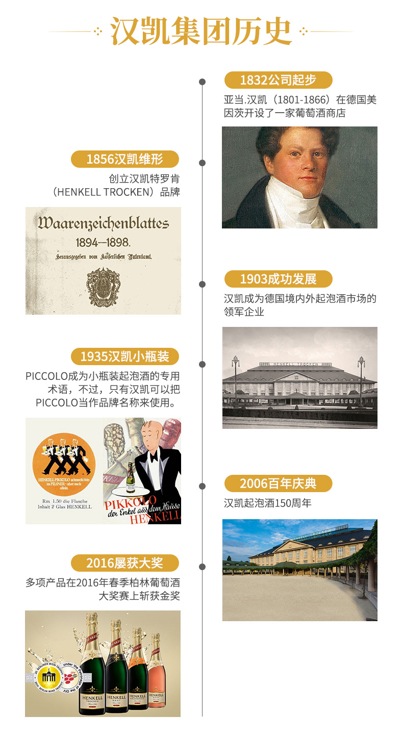 国际金奖 德国进口 HENKELL 香槟起泡酒 750ml 图14