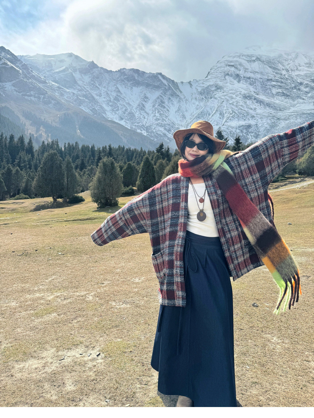 китайский костюм 梦唐记时光线条大码汉服胖mm改良高端加肥加大秋冬飞机袖八破裙