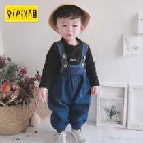 Baby bib pants for men spring and Autumn children children pants bloomers 01-3 years old Baby bib pants for women