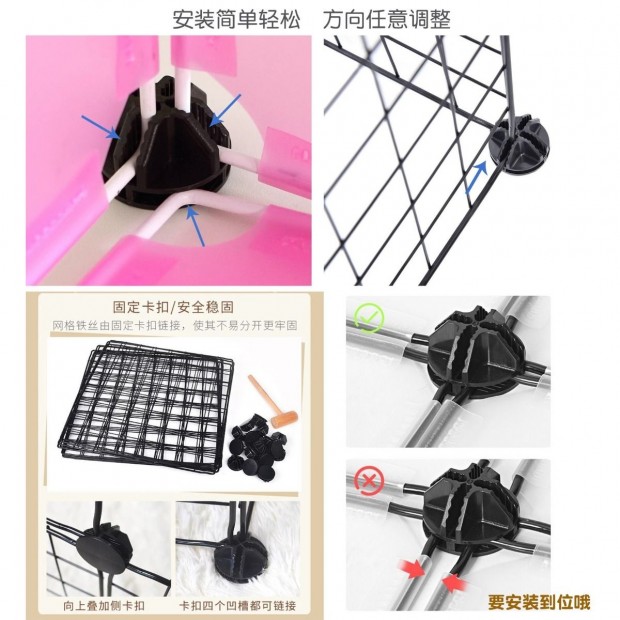 Pet cung cấp chó lồng mèo lồng tự làm chó cưng hàng rào cần thiết hàng ngày Teddy pháp luật Bomei hàng rào nhỏ - Cat / Dog hàng ngày Neccessities 	bát ăn inox cho chó	