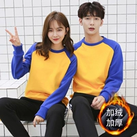 Желтое сокровище синее рукав (плюс бархат)