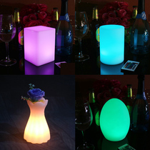 Bar LED FASHION TABLE LIGHT KTV CLEAR EGG-SHAPED TABLE LAMP ATMOSPHERE LIGHT DINING ROOM CAFÉ DECORATION CHARGING SMALL NIGHT LIGHT