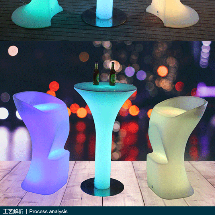 Đèn LED thanh đơn giản, bàn tròn mua sắm tại nhà - Giải trí / Bar / KTV