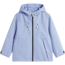 Li Ning childrens clothing three-in-one sports windbreaker for girls and boys 2024 new outdoor series plus velvet warm winter childrens clothing