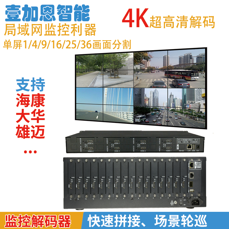 H265 encoding compatible with conventional 5 million 8 million camera surveillance network matrix video decoder