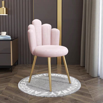 Chair female bedroom dressing table makeup chair Net red ins Girls cute Nordic light luxury cloakroom stool lazy chair
