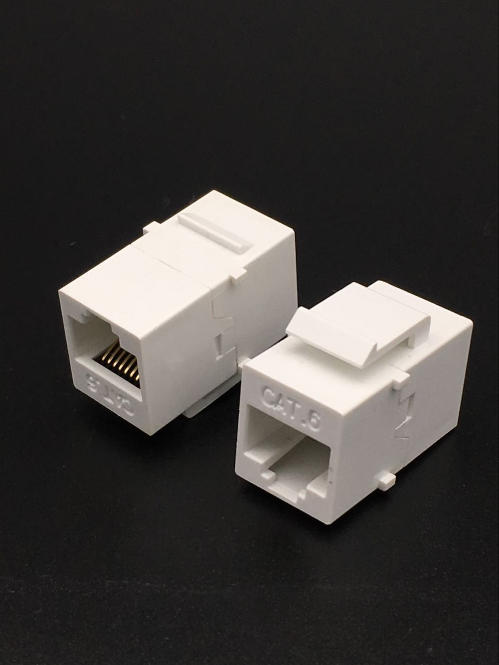 UTP super six straight-through module CAT6RJ45 docking network panel adapter Network cable docking head