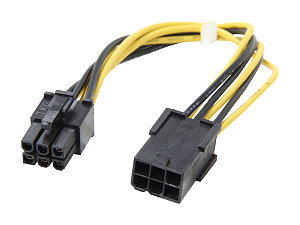 6PIN CPU MOTHERBOARD WIRE CPU TRANSFER POWER CORD 6P MALE TO MOTHER