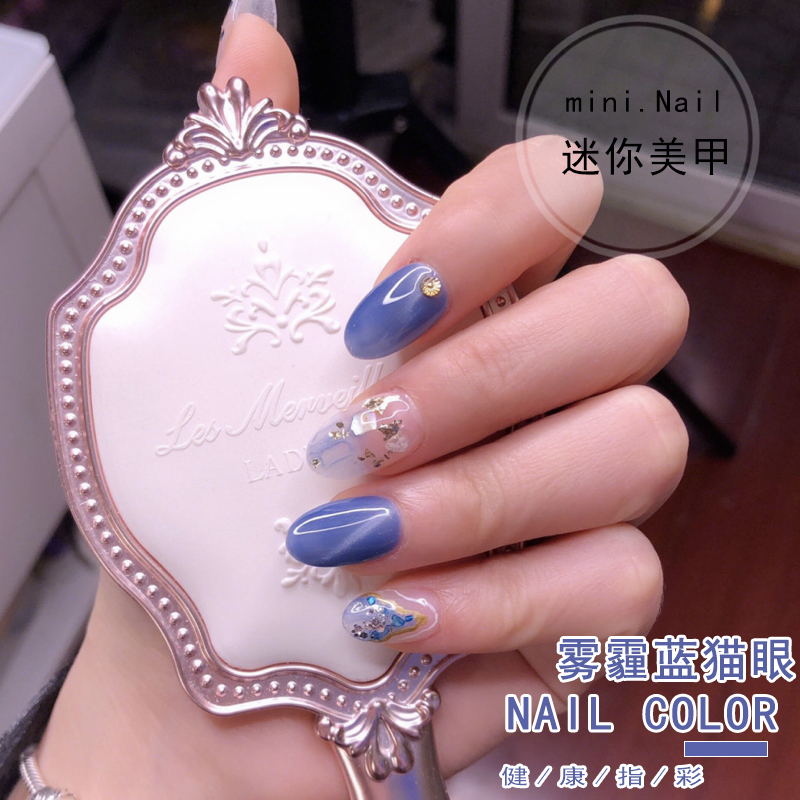 Summer Nail 2022 New Haze Blue Cat Eye Haze Blue Little Red Book with White Cat Eye Haze Blue Little Red Book
