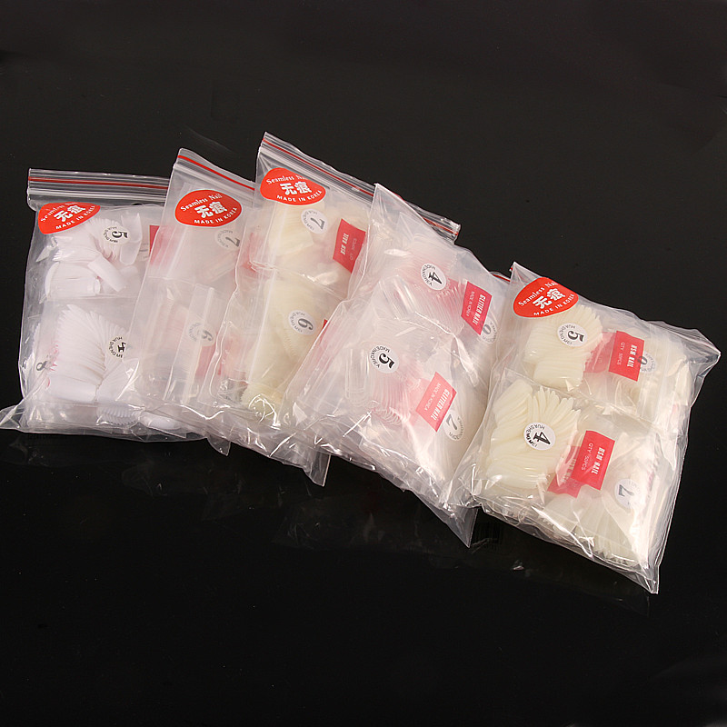 Beauty Nail Patches Fake Nail Patch Method White South Korea No Marks Full Sticker half Short Transparent Nail Sheet Glue