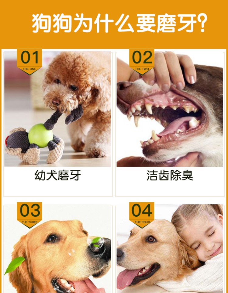 Chó mole dính cắn nhai chó con Teddy Golden Retriever chó lớn và trung bình Canxi sạch răng xương dính đồ ăn nhẹ thú cưng - Đồ ăn vặt cho chó thức ăn thưởng cho chó