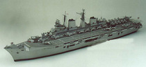 1:400 British Invincible aircraft carrier paper model aircraft carrier model military fan handmade DIY