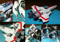 Battlestar Viper No. 2 Viper mk2 paper model diy handmade educational toys hand-made ornaments
