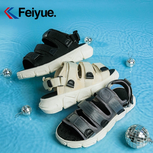 Летние сандалии, универсальная пляжная обувь на платформе на липучке, повседневная обувь, сезон 2021