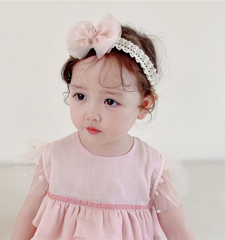 Baby Girl Princess Hair Band Infant Full Moon Bows — 6