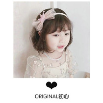South Korea Imported Children Hair Accessories Girl Butterfly Knot Hair Stirrup Pink Super Fairy Princess Crown Head Hoop Girl Card Tide