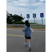 BLACK homemade sweater 2021 new female autumn and winter loose round neck lazy wind pullover