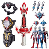 Taiga Ultraman Shapeshifter Taiga Blazing Sword Glowing Doll Soft rubber Superman Rob Shapeshifter Light Wheel