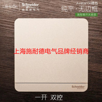 Schneider switch a single-open single-link dual-control power socket switch panel 16A