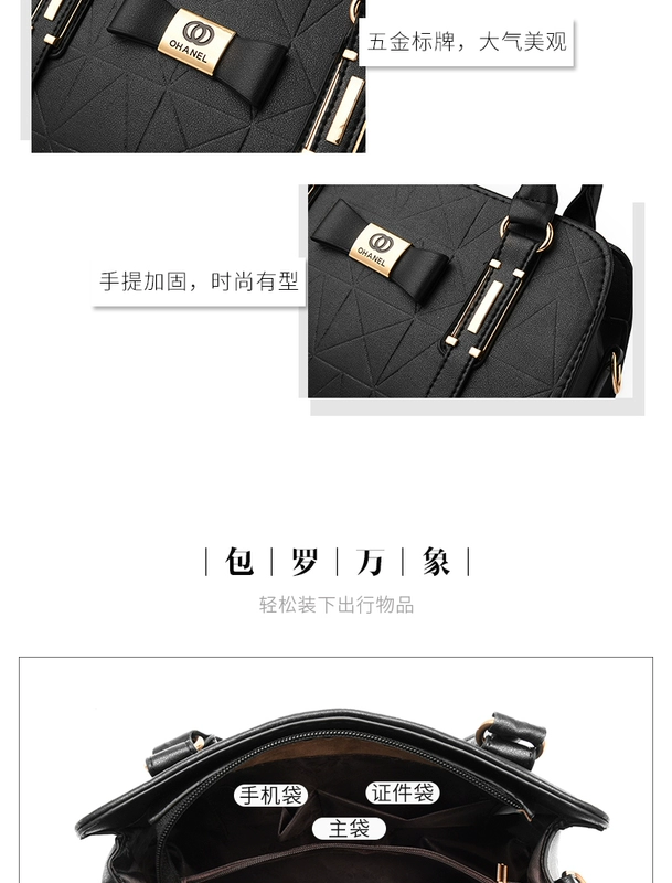 Túi xách nữ 2018 mới túi xách thời trang phiên bản Hàn Quốc của vai Messenger Túi nữ trung niên túi mẹ túi lớn các mẫu túi xách đẹp