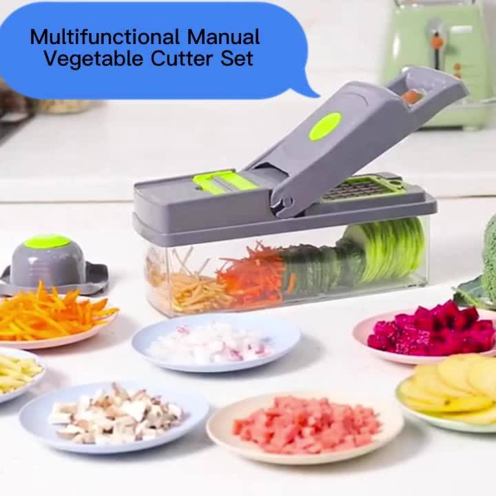 Manual 8 Replacement Blades Fruit Cutting Tools 14 In 1 Grinder Cutters