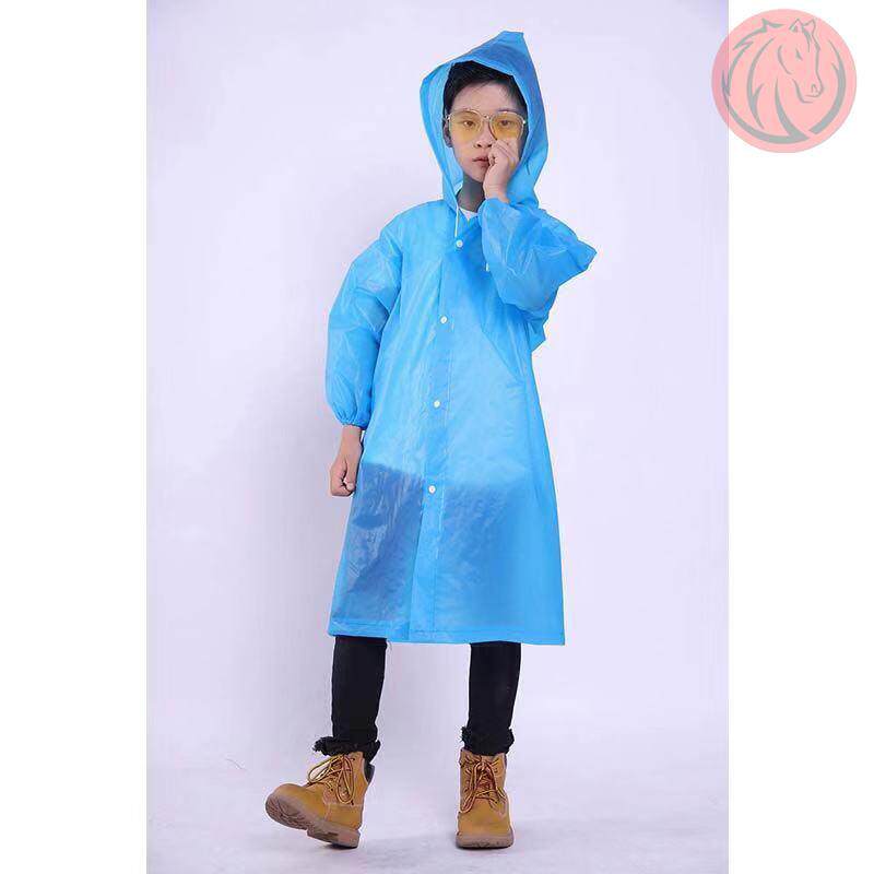 Raincoat disposable plus portable female child raincoat for students Transparent children disposable raincoat for boys primary school students