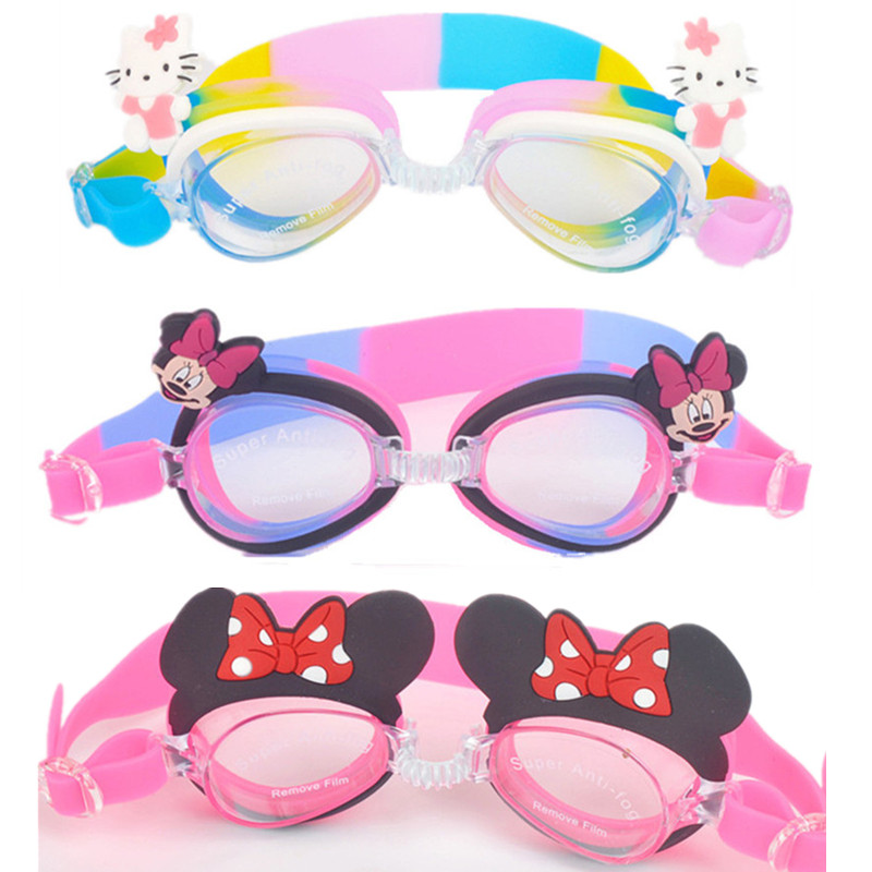 Children cartoon swimming goggles cute boy girl swimming goggles waterproof anti-fog HD swimming equipment children swimming goggles