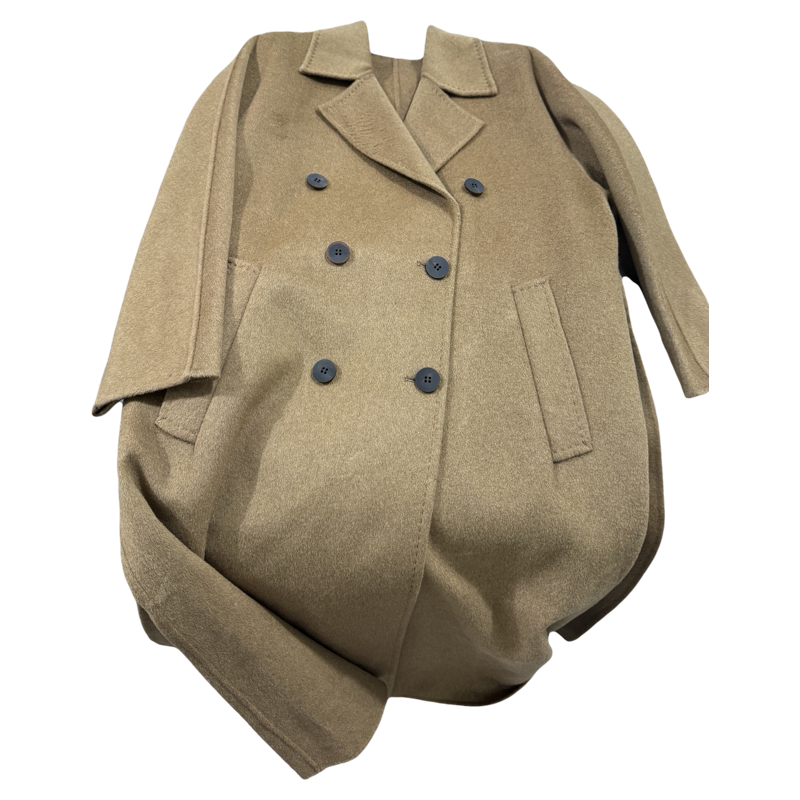 999 "Customer-Supplied Fabric" Colo** Hand-Combed and Selected Cashmere Long Coat