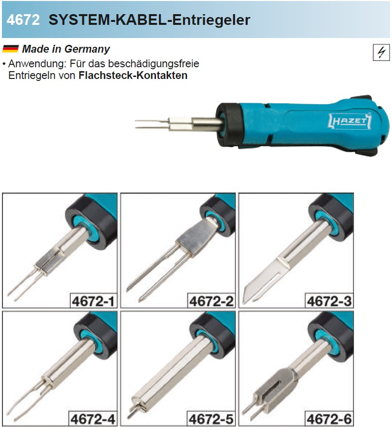German Harzeit HAZET connector counter 4672-1 2 3 4 5 6 7 8 11 12