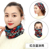 Арбуз, красный, белый и синий граффити