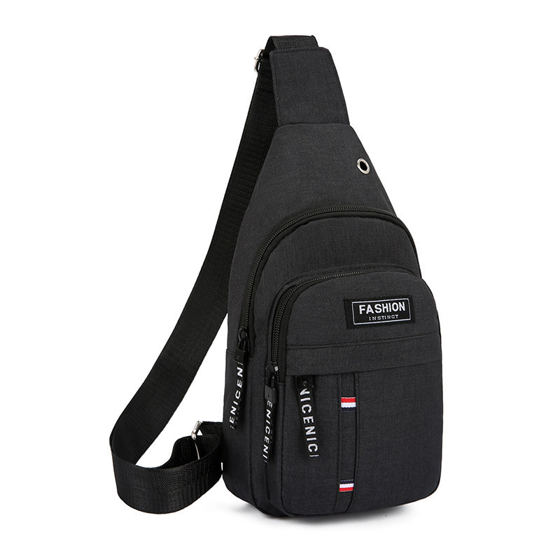 Men's Chest Bag 2023 New Model Single Shoulder Crossbody Bag Travel Double-Layer Small Backpack Shoulder Bag Side Bag