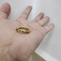 Pure brass to create a vegan ring brass finger ring hand - made ring of men and women