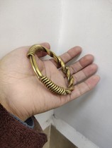 Pure brass - sparkle bracelet Mens bracelet is rough copper bracelet with pure hand - made copper ring