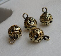 12mm hollow copper buckle cheongsam suit copper button hollow copper buckle pendant retro copper button jewelry accessories