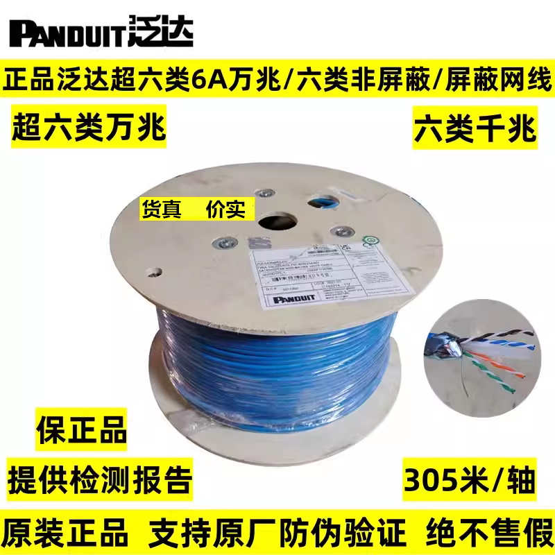 Genuine American Panuda Category 6E Unshielded 10g Network Cable Cat6A Network Cable Pul6Av04Bu-Eg