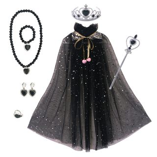 女童万圣节亮片披风斗篷闪光公主爱沙冰雪奇缘儿童爱莎披肩披纱