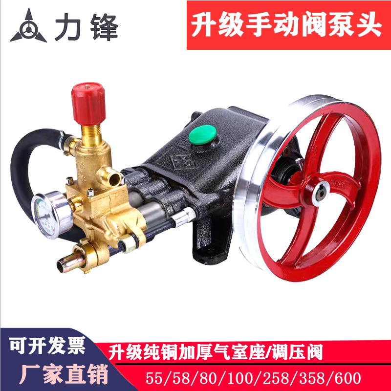 Lifeng Pump Head High-Pressure Cleaning Machine Type 55 Type 58 Type 80 Type 90 Type 100 Type Special Pump All Copper Pig Farm Flow