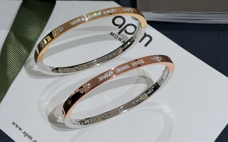 Apm Monaco Toi Moi Morse Code High-End Bracelet Personalized Jewelry Gift for Birthday Christmas