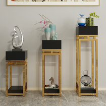 Mo hall furniture stainless steel flower rack Simple modern living room shelf Balcony indoor and outdoor floor-to-ceiling whole flower rack