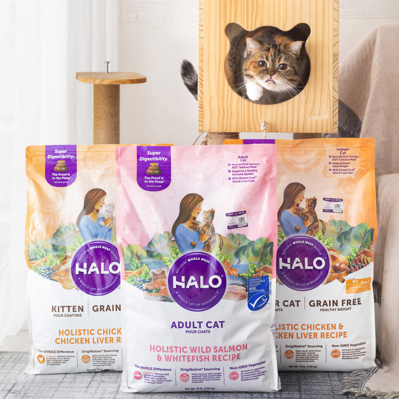 Halo Natural Halo Adult and Kitten Food Low Allergen Chicken and Chicken Liver Grain-Free Anti-Soft Stool Healthy Indoor Main Food Dry Food Halo Natural Halo Adult and Kitten Food Low Allergen Chicken and Chicken Liver Grain-Free Anti-Soft Stool Healthy Indoor Main Food Dry Food