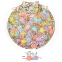 Голова кролика прозрачная 15х12мм 20 шт.